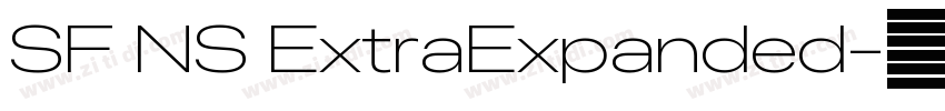 SF NS ExtraExpanded字体转换